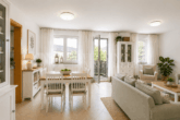 Attraktive 3-Zimmer-Wohnung in BASF-Nähe mit Balkon und Garage - Wohnzimmer Virtuelle-Darstellung