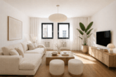 Sonnige 2-Zimmer-Wohnung in zentraler Lage – Bezugsfrei ab 01.08.2026 - Wohnzimmer Virtuelle-Darstellung